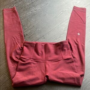 lululemon athletica burgundy leggings